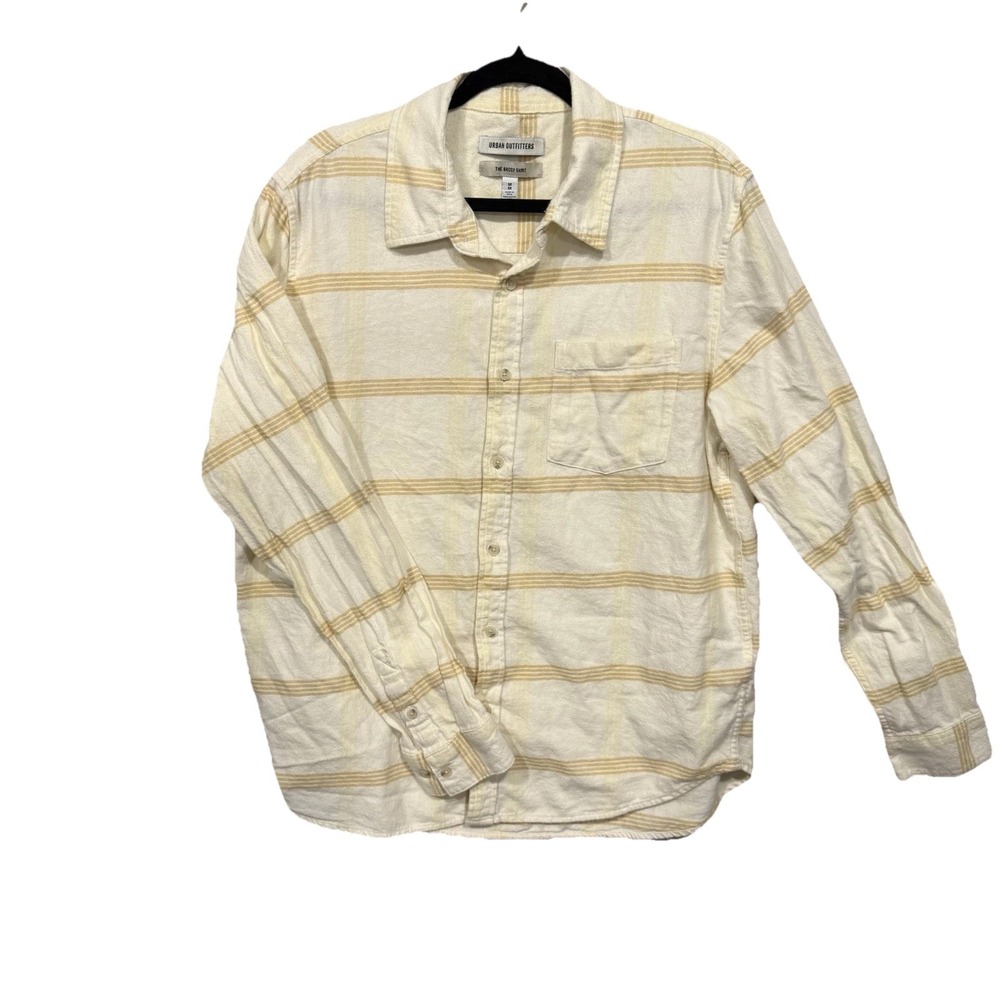 Urban Outfitters Mens Flannel Shirt Large Long Sleeve Button Down Baggy Casual